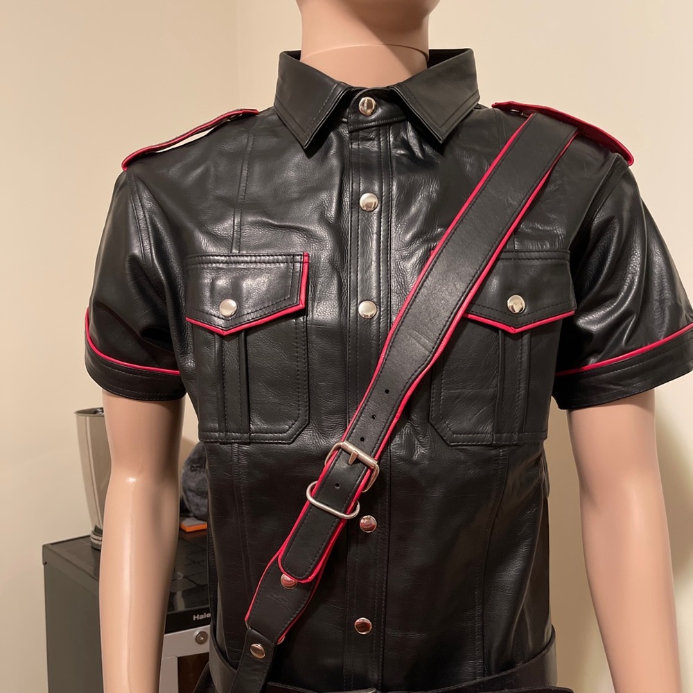 Sam Browne belt shoulder straps only LeatherLust